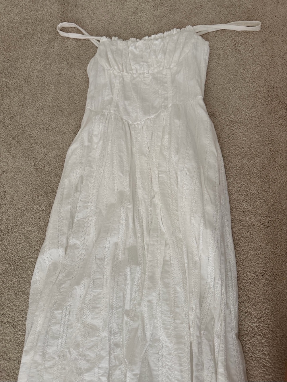 White Strapless Maxi Dress - Elegant Summer Dress